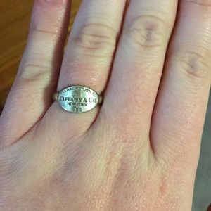 Authentic Tiffany and Co. sterling silver ring